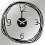 Wallity Gergo Reloj de Pared Decorativo de Metal Negro
